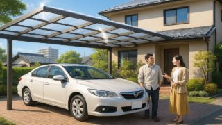 【高崎市】カーポート相場まとめ|設置タイプ別の費用感を解説 高崎市でカーポートを施工した画像