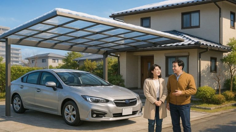 天童市でカーポートを施工した画像