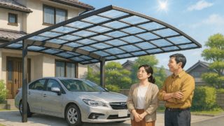 栃木県でカーポートを施工した画像