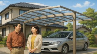 土浦市でカーポートを施工した画像