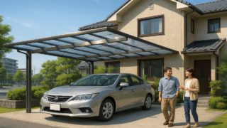 【宇都宮市】カーポート価格ガイド|本体+工事費込みの目安 宇都宮市でカーポートを施工した画像