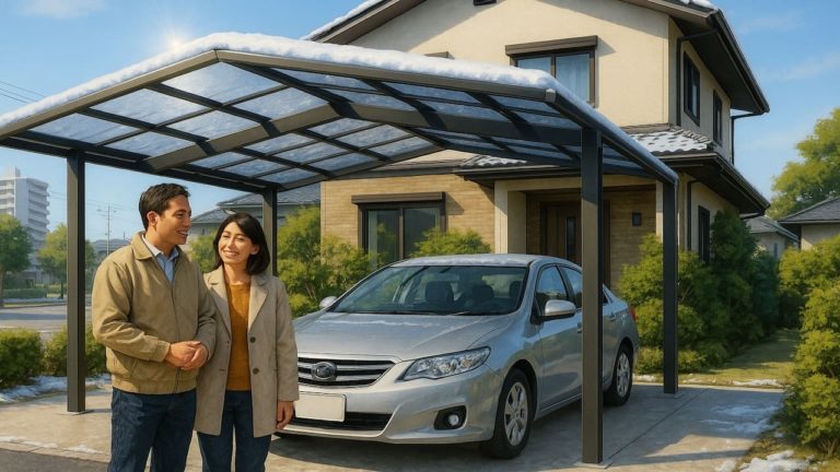 山形市でカーポートを施工した画像