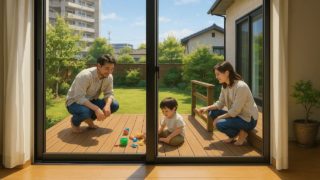 【愛知県】格安で叶えるウッドデッキ|相場とおすすめ業者選び 愛知県の住宅に施工されたウッドデッキイメージ