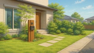 【足利市】安いのにおしゃれな外構で選ばれる植栽イメージ 足利市の住宅に施工されたおしゃれで安い外構イメージ