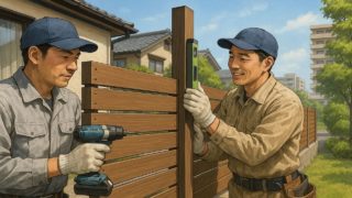 【別府市】目隠しフェンス価格の目安と外構の施工例イメージ3選 別府市の住宅に施工された目隠しフェンスイメージ