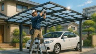 調布市でカーポートを施工した画像