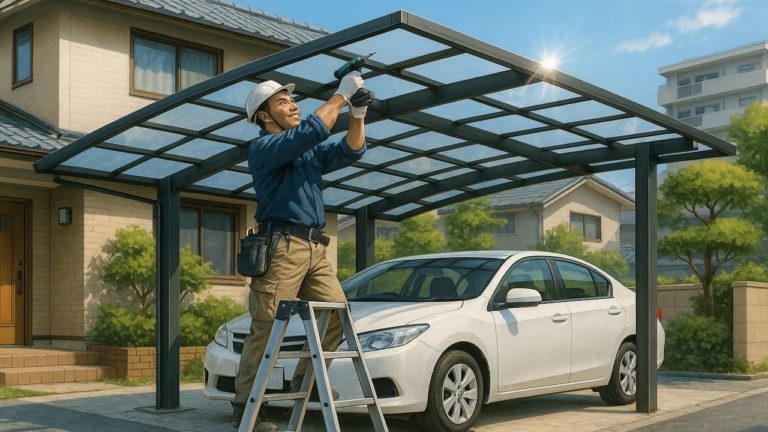 調布市でカーポートを施工した画像