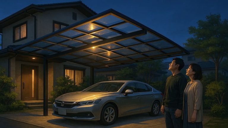 海老名市でカーポートを施工した画像