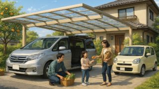 【愛媛県】カーポート相場はいくら?|外構と合わせておしゃれに計画 愛媛県でカーポートを施工した画像