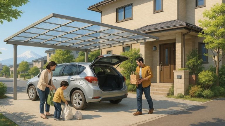 富士市でカーポートを施工した画像