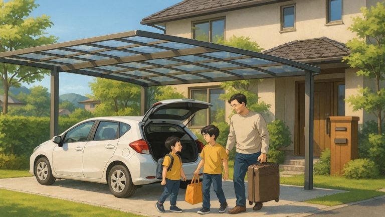 藤枝市でカーポートを施工した画像