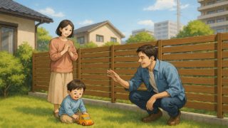 【藤枝市】目隠しフェンス工事費用の相場|安くするためのポイント 藤枝市の住宅に施工された目隠しフェンスイメージ