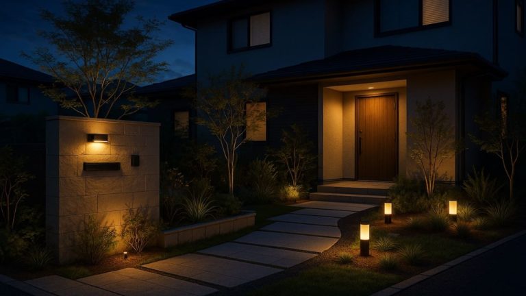 富士見市の住宅に施工されたおしゃれで安い外構イメージ