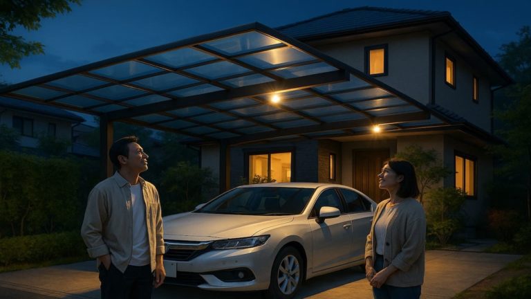 藤沢市でカーポートを施工した画像