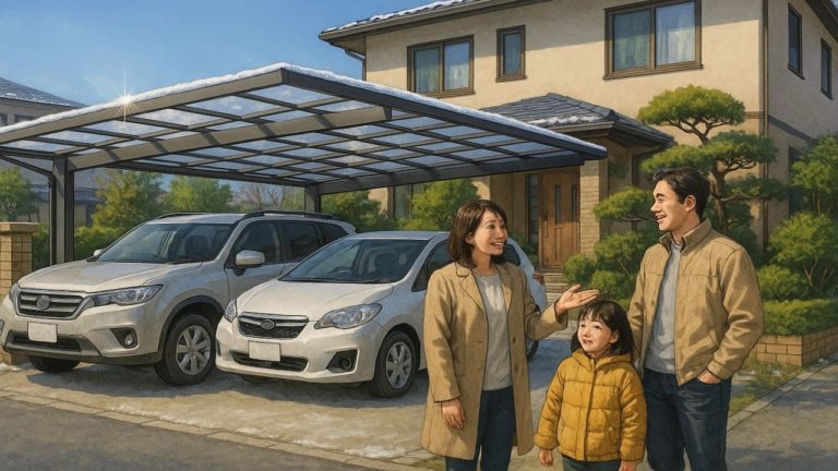 福井県でカーポートを施工した画像