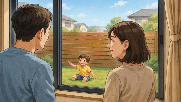 船橋市の住宅に施工された目隠しフェンスイメージ