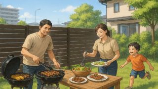 岐阜市の住宅に施工された目隠しフェンスイメージ