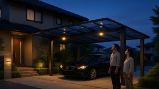 羽曳野市でカーポートを施工した画像