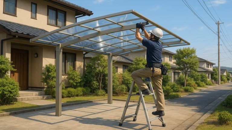 半田市でカーポートを施工した画像