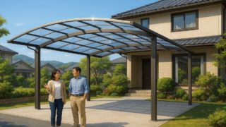 【東広島市】カーポート工事の相場を解説|おしゃれに仕上げるコツ 東広島市でカーポートを施工した画像