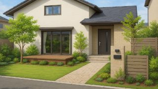 【東久留米市】安い×おしゃれな外構のチューニング術をプロが紹介 東久留米市の住宅に施工されたおしゃれで安い外構イメージ