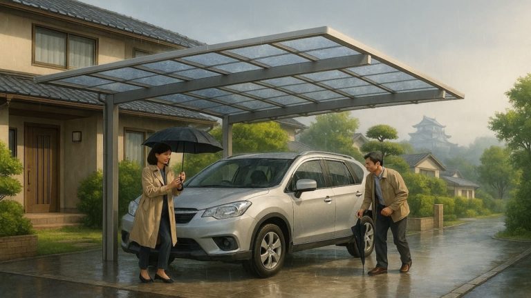 彦根市でカーポートを施工した画像