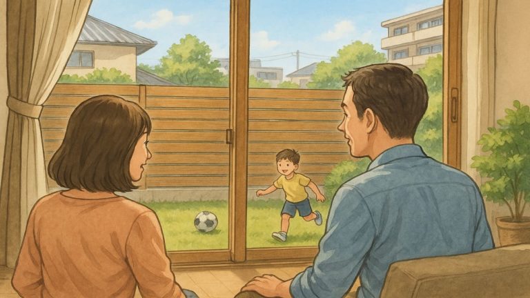 姫路市の住宅に施工された目隠しフェンスイメージ