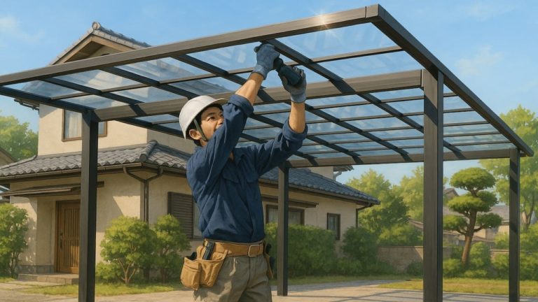 日野市でカーポートを施工した画像