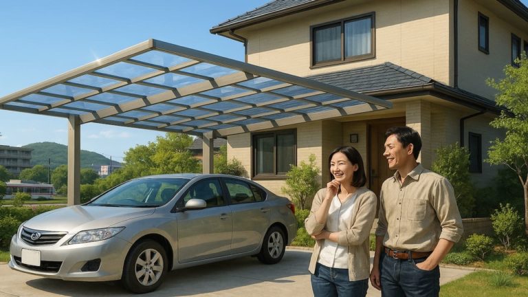 広島県でカーポートを施工した画像