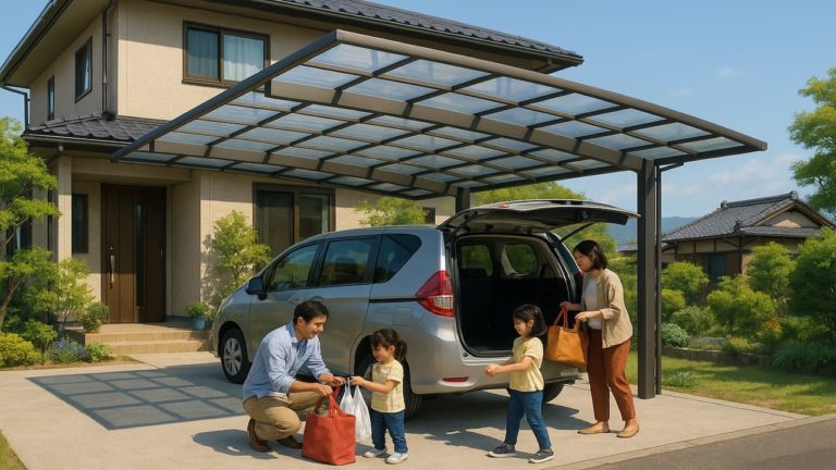 防府市でカーポートを施工した画像