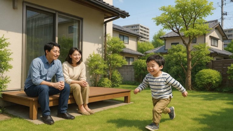 兵庫県の住宅に施工されたウッドデッキイメージ