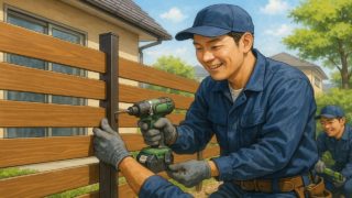 市原市の住宅に施工された目隠しフェンスイメージ