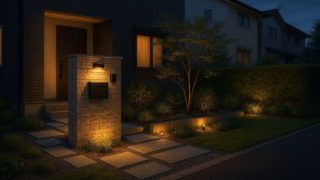 市川市の住宅に施工されたおしゃれで安い外構イメージ