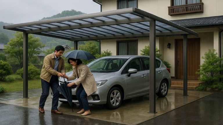 伊賀市でカーポートを施工した画像