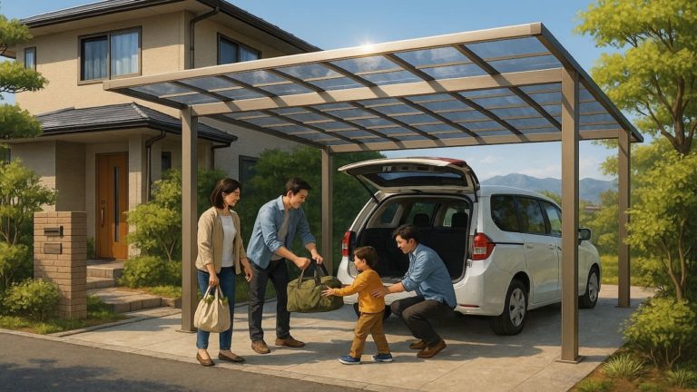 飯田市でカーポートを施工した画像