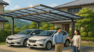 【生駒市】カーポート費用はいくら?|施工イメージで見るおしゃれプラン 生駒市でカーポートを施工した画像