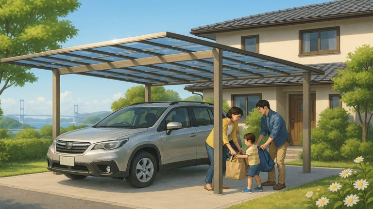 今治市でカーポートを施工した画像