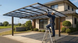 稲沢市でカーポートを施工した画像