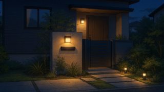 稲沢市の住宅に施工されたおしゃれで安い外構イメージ