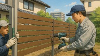 【諫早市】目隠しフェンス設置の相場|プライバシー確保の方法 諫早市の住宅に施工された目隠しフェンスイメージ