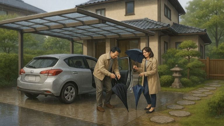 伊勢市でカーポートを施工した画像