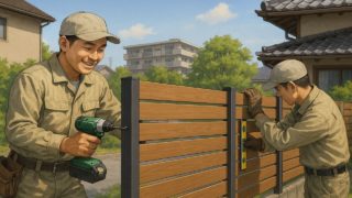 【伊勢市】目隠しフェンス価格の目安|おしゃれな人気素材3選 伊勢市の住宅に施工された目隠しフェンスイメージ