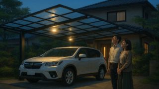 伊勢原市でカーポートを施工した画像