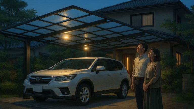 伊勢原市でカーポートを施工した画像