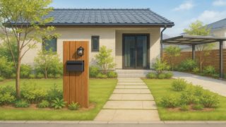 石川県の住宅に施工されたおしゃれで安い外構イメージ