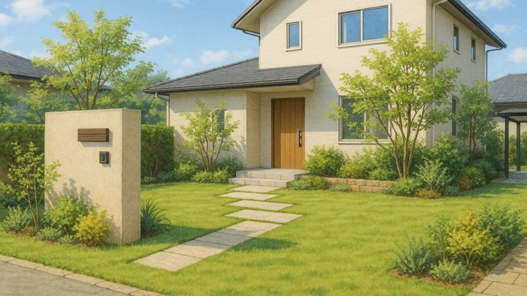 板橋区の住宅に施工されたおしゃれで安い外構イメージ