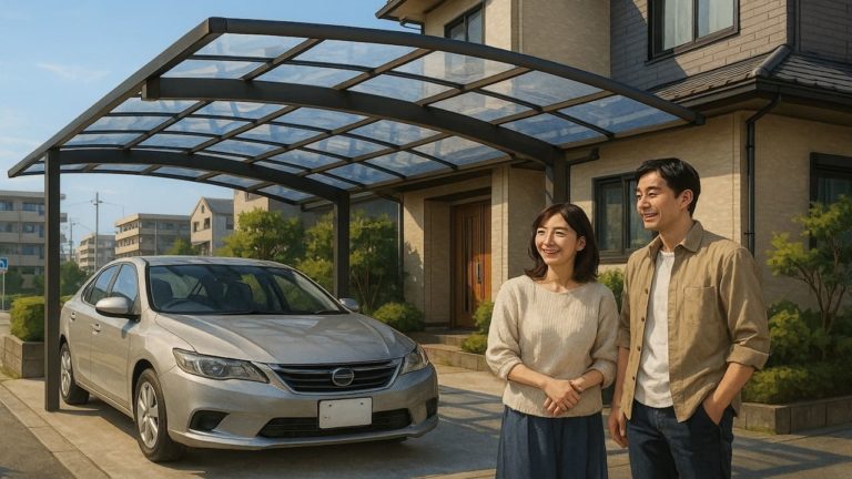 伊丹市でカーポートを施工した画像