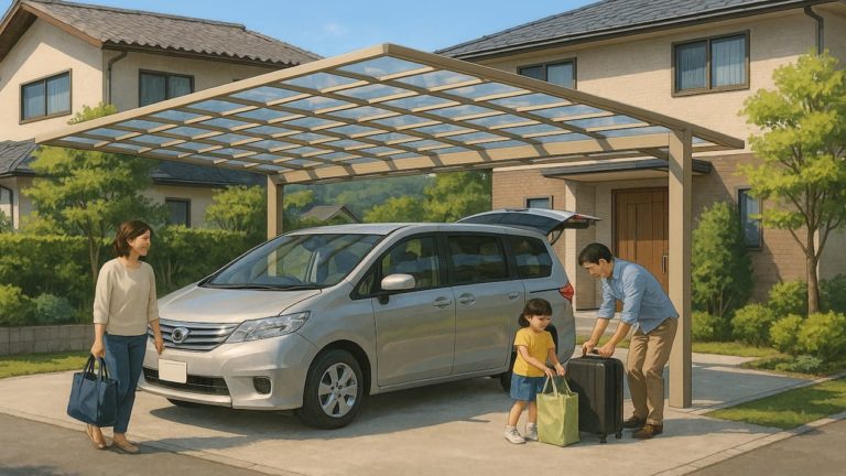 岩国市でカーポートを施工した画像