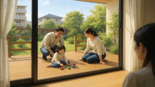 【磐田市】格安でも満足度◎!ウッドデッキ費用とおすすめデザイン 磐田市の住宅に施工されたウッドデッキイメージ