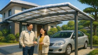 上越市でカーポートを施工した画像